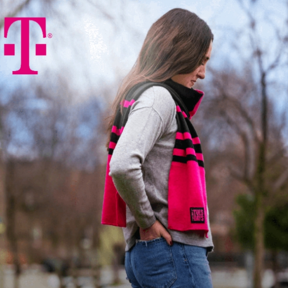 Tmobile Scarf from T-Mobile Pink & Black